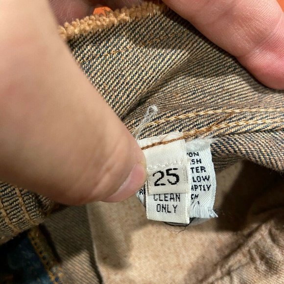 MISS VINTAGE LEVIS REDONE STUDDED BELL BOTTOM JEAN - Picture 5 of 8